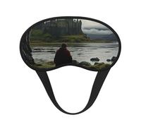 Masque Occultant Imprimé Rétro Écosse Occultant Yeux pour Dormir Avion, Masque de Sommeil Polyester pour Maison et Voyage