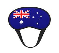Masque occultant pour les yeux avec imprimé drapeau australien pour dormir en avion, masque de sommeil en polyester pour la maison et les voyages