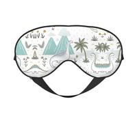 Masque occultant réversible et doux avec sangle réglable pour un sommeil profond et une sieste de voyage