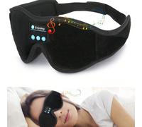 Masque oculaire 3D sans fil et écouteurs de sommeil avec haut-parleurs intégrés et bandeau musical sans fil. Parfait pour s'allonger pour dormir, le yoga, les voyages, la méditation, l'insomnie et aut