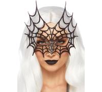 Masque oculaire de corneille scintillant - Masque en strass estampé au look