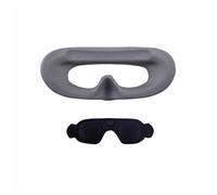 Masque oculaire en mousse pour DJI AVATA 2 Goggles 3, Couvre-objectif confortable et rembourré Accessoires pour DJI AVATA 2 Goggles 3 (gris+couverture anti-poussière)