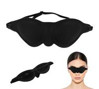 Masque oculaire en silicone 1PC 7x3 pouces Flexible et lavable Masque oculaire sans danger pour bébé pour hommes avec une sangle réglable et détachable pour le sommeil à la maison/l'hôtel, en