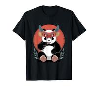 Masque Panda Tengu Guerrier Folk Japonais T-Shirt
