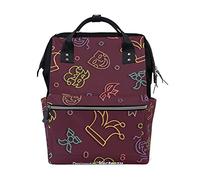 Masque Partie Sac à Langer Sac à Dos Grande Capacité Multifonction Sac à Couches pour Voyage Maman Femme Papa