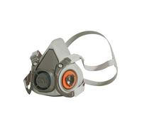 Masque partiel taille unique 3M 6200 PRO avec cartouches anti-poussière et anti-gaz