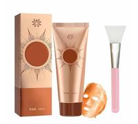 Masque Peel-Off Anti-Imperfections aux Plantes, Masque Peel-Off Anti-Acné, Masque Anti-Âge, Nourrit en Profondeur et Resserre les Pores, Convient à Tous Types de Peau, Pinceau Inclus