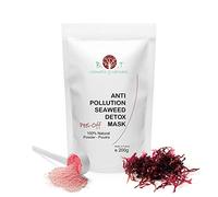 Masque Peel-Off Anti-Pollution Translucide aux Alginates & Algues Marines Rouges à Effet Antioxydant et Détox. Soin Visage Illuminateur et Hydratant 10 traitements Unisex 200 g