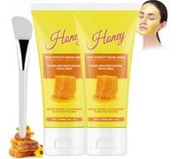 Masque Peel off De Miel, Masque Hydratant Visage De Miel, Honey Masqué Peel off Visage, Masqué Point Noir Visagé, Masques Visages Hydratant, Raffermissant Et Rajeunissant, Avec Pinceau (2PC)