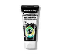 Masque peel-off purifiant au charbon SlowSunday, masque de visage, extracteur de points noirs, nettoyage en profondeur, soins de la peau coréens, K-Beauty, idéal pour les fêtes, convient pour l'été Ta
