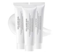 Masque Peel off Visage,Masque au lait coréen,masque peel-off au collagène,Collagen Night Wrapping Mask,hydratant et éclaircissant, réduit le relâchement cutané et le teint terne (3PC)