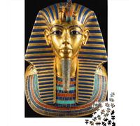 Masque Pharaon d'or 1000 Pièces Carton Extra Épais Puzzle De Bricolage Amants De Famille Jeu De Famille Amusant Et Stimulant Belle Décoration 70x50cm/1000pcs