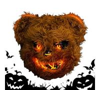 Masque phosphorescent en PVC - Masque de lapin animal réglable, doux et confortable | Parfait pour Halloween, fête, festival, cosplay, soirée amusante, événement costumé, décoration agréable pour les