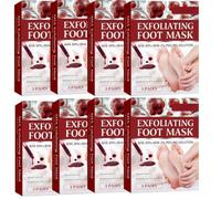 Masque Pied Peeling Pêche, Masque Pieds Hydratant à la Noix de Coco- Soin des callosités et des peaux mortes - Pied HydratantExfoliant,callus peeling piedsPour les