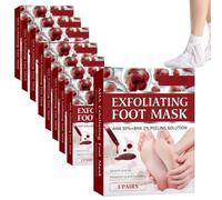 Masque Pied Peeling Pêche, Masque Pieds Hydratant à la Noix de Coco- Soin des callosités et des peaux mortes - Pied HydratantExfoliant,callus peeling piedsPour les
