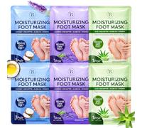 Masque Pieds Hydratant l’Aloe, à la Lavande et à la Noix de Coco | Karité Jojoba, Rituel Spa à la Maison, Restaure Douceur et Souplesse, Cadeau Idéal pour un Moment de Bien-Être - 6 Pack