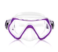 Masque Plongée Enfant, Lunettes Piscine Enfants 6-16 Ans pour Garçons Filles, Masque de Plongée avec Nez, 180°View HD Anti-Buée Anti-Fuite Lunette de Plongée pour Plongée, Snorkeling et Natation