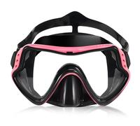 Masque Plongée Enfant, Lunettes Piscine Enfants 6-16 Ans pour Garçons Filles, Masque de Plongée avec Nez, 180°View HD Anti-Buée Anti-Fuite Lunette de Plongée pour Plongée, Snorkeling et Natation