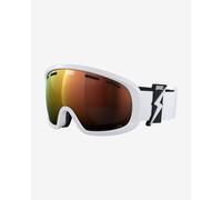 Masque POC Fovea Mid blanc noir avec lentille Clarity Intense Partly Sunny Orange