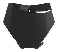 POLISPORT 8666400003 - Plaque d'immatriculation Avant réplique OEM en Plastique Brillant Durable et résistant Compatible avec Les Motos KTM en Couleur Noir