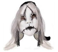 Masque poupée d'horreur maléfique adulte - PTIT CLOWN - REF/19473 - Halloween - Noir et Blanc