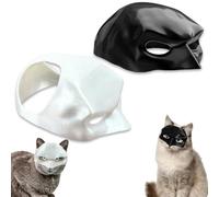 Masque pour Chat, 2 Pièces Masque d'Carnaval pour Chat, Masque Chauve-Souris pour Chat, Masque pour Décoration de Fête d'Carnaval Masque pour Cosplay Costume d'animal de Compagnie