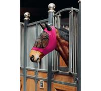 Masque pour cheval anti-insectes souple et extensible Horze Rouge Full