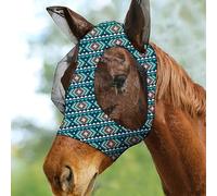 Masque pour Cheval avec Oreilles - Protection Faciale Élastique Contre Les Mouches pour Cheval | Équipement Équestre Réglable avec Ouverture pour Crinière et Grandes Oculaires