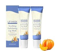 Masque Pour Les Lèvres Citrouille,Baume A Levre,Masque De Sommeil Pour Les Levre Nuit,Pumpkin Lip Sleeping Mask,Masque Lèvres De Nuit Hydratant à La Citrouille,Pour Les Rides Des Levres Ridules (2PC)
