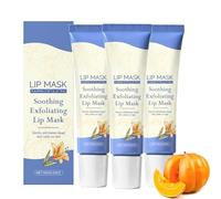 Masque Pour Les Lèvres Citrouille,Baume A Levre,Masque De Sommeil Pour Les Levre Nuit,Pumpkin Lip Sleeping Mask,Masque Lèvres De Nuit Hydratant à La Citrouille,Pour Les Rides Des Levres Ridules (3PC)