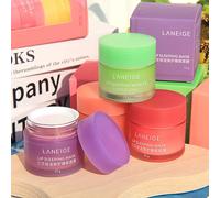 Masque pour les lèvres Laneige, baume pour les lèvres en gelée, soin réparateur de nuit, traitement hydratant, lot de 4 x 8 g, hydratation légère, nourrissant, cadeaux de Noël