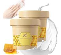 Masque pour les mains à la cire de lait au miel - Masque exfoliant pour hydrater les mains, enlever les peaux mortes, soin des mains exfoliant, masque hydratant pour tous les types de peau (2)