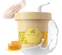 Masque pour les mains à la cire de lait au miel - Masque exfoliant pour hydrater les mains, enlever les peaux mortes, soin des mains exfoliant, masque hydratant, pour tous les types de peau (120 g-1