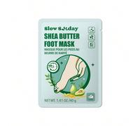 Masque pour les pieds au beurre de karité SlowSunday, avec niacinamide et hyaluronate de sodium, convient aux voyages d'affaires et aux déplacements, adapté à l'été, Y2K, idéal pour les fêtes Taille U
