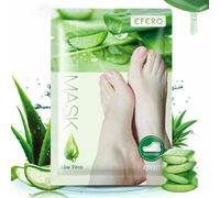 Masque pour les pieds Exfoliant pour les pieds Chaussettes de soin des pieds à l'aloe vera, 1 paire