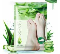 Masque pour les pieds Exfoliant pour les pieds Chaussettes de soin des pieds à l'aloe vera, quantité : 3 paires