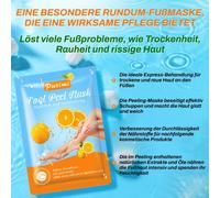 Masque pour les pieds Exfoliant pour les pieds Soin des pieds Chaussettes anti-callosités Enlève-callosités avec citron, 5 paires