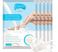 Masque pour les pieds Exfoliant pour les pieds Soins des pieds Chaussettes anti-callosités Enlève-callosités Milk Soft, 5 paires