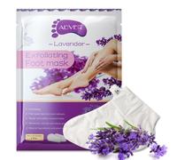 Masque pour les pieds Exfoliant pour les pieds Soins des pieds Chaussettes anti-callosités Enlève-callosités Lavande, 3 paires