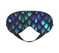 Masque pour les yeux 3D avec motif écailles de dragon magique, confortable, sangle réglable, pour la sieste, le voyage, le camping, le yoga, la détente