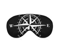 Masque pour les yeux 3D confortable et léger pour filles, femmes, enfants, masque de sommeil en soie, pause déjeuner, voyage, masque pour les yeux (Magic Ancient Viking Gold Vegvisir Navigation Compas