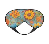 Masque pour les yeux à imprimé aux couleurs vives, masque doux et occultant pour les yeux pour femmes et hommes, nuit complète de sommeil, voyage