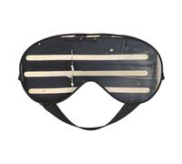 Masque pour les yeux à imprimé noir classique, doux et respirant, adapté pour la sieste, les voyages et le sommeil nocturne