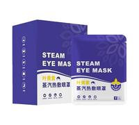 Masque pour les yeux à la vapeur - Masque chauffant pour la relaxation - Compresse chaude pour les yeux secs - Masque de sommeil réutilisable pour soulager le stress - Thérapie thermique humide pour