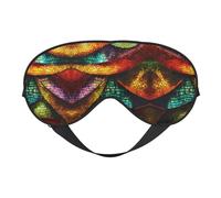 Masque pour les yeux à motif magique pour dormir, masque de sommeil bloquant parfaitement la lumière pour les femmes et les hommes, bandeau doux et confortable pour les voyages