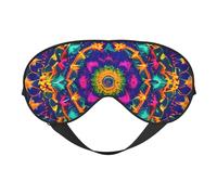 Masque pour les yeux à motif mandala, confortable, respirant, réglable, léger, pour voyage, yoga, travail