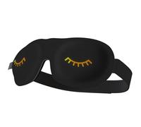 Masque pour les yeux | Adapté aux extensions de cils | Masques pour les yeux pour dormir | Masques de sommeil pour homme et femme | Sangles pour un confort de rêve et un ajustement | Noir