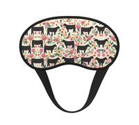 Masque pour les yeux avec bande élastique pour dormir, bloque la lumière, confortable pour la sieste de voyage