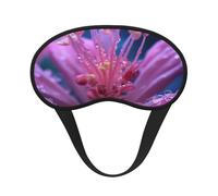 Masque pour les yeux avec fleurs de lys rempli de rosée ultime pour dormir, masque doux et confortable, masque relaxant sans pression nocturne.