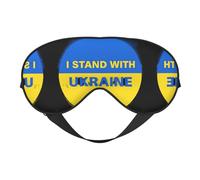 Masque pour les yeux avec impression ukrainienne, masque doux pour les yeux pour la maison et le camping, bloque la lumière, confortable pour la plupart des utilisateurs